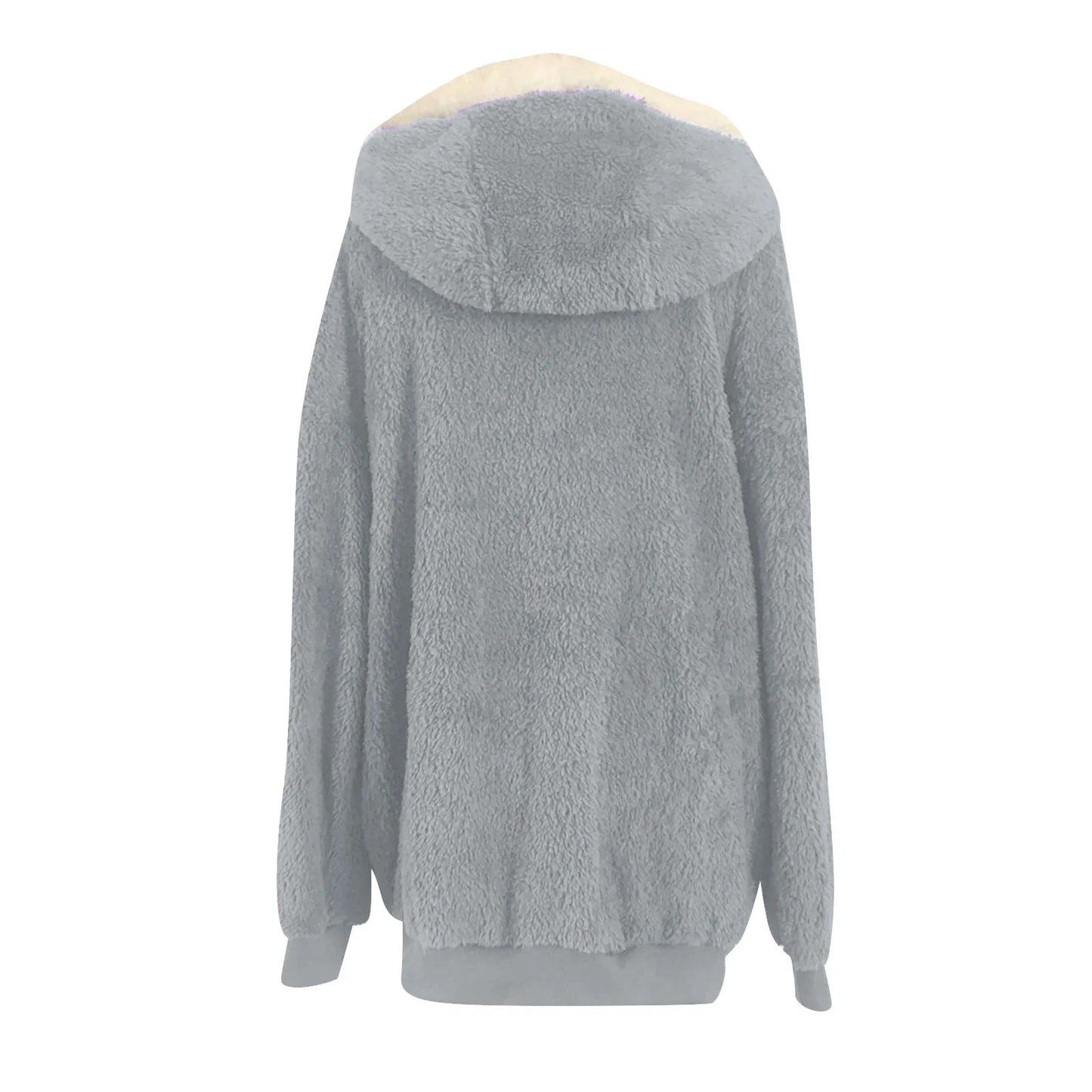 Plus Size Winter Coats for Women, Women plus Size Winter Warm Loose Plush Zip Hooded Jacket Coat Shacket Jacket for Fall,Winter Gift for Women